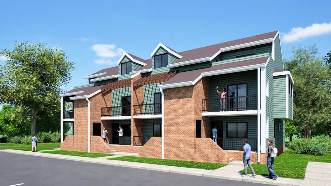 Garden Court Apartments Rendering