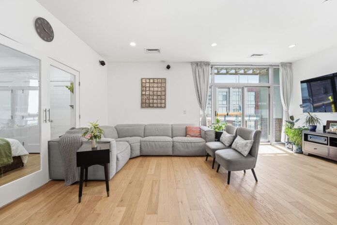 Three-Bedroom + Dining Condo with Balcony Listed at Gulls Cove, Downtown Jersey City Gulls Cove 1515 Jersey City Condo For Sale 1
