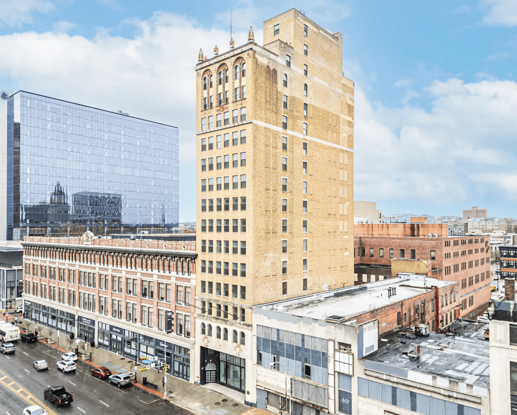 Griffith Building Newark Aerial