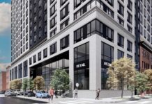 16-Story Hotel and Apartment Development Approved at Jersey City Salvation Army Site 248 Erie St Jersey City Rendering